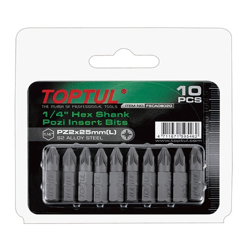   1/4" L25 PZ1 10.   FSCA0801G TOPTUL