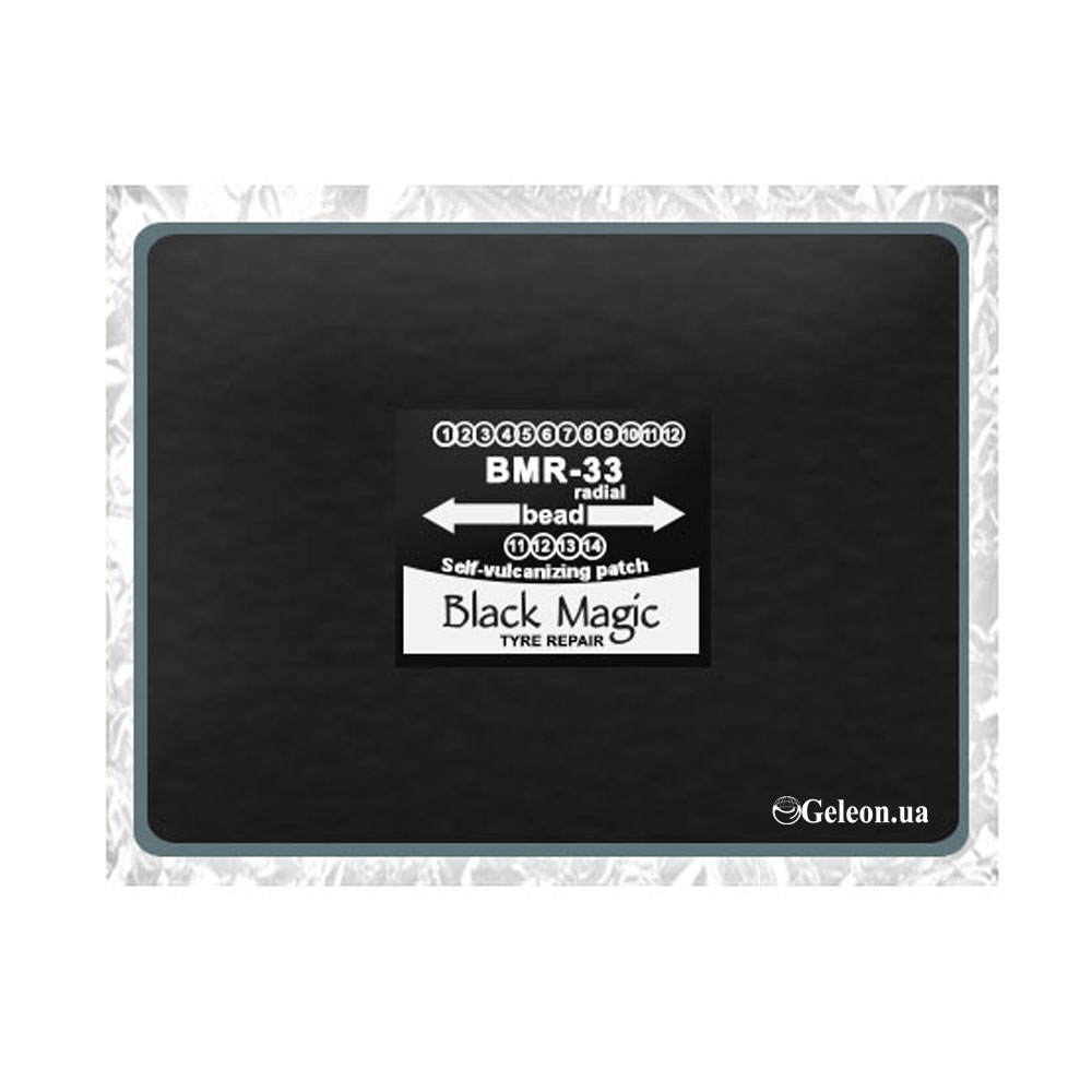 Пластырь BMR-33 BLACK MAGIC кордовый радиальный 10шт.100x125mm