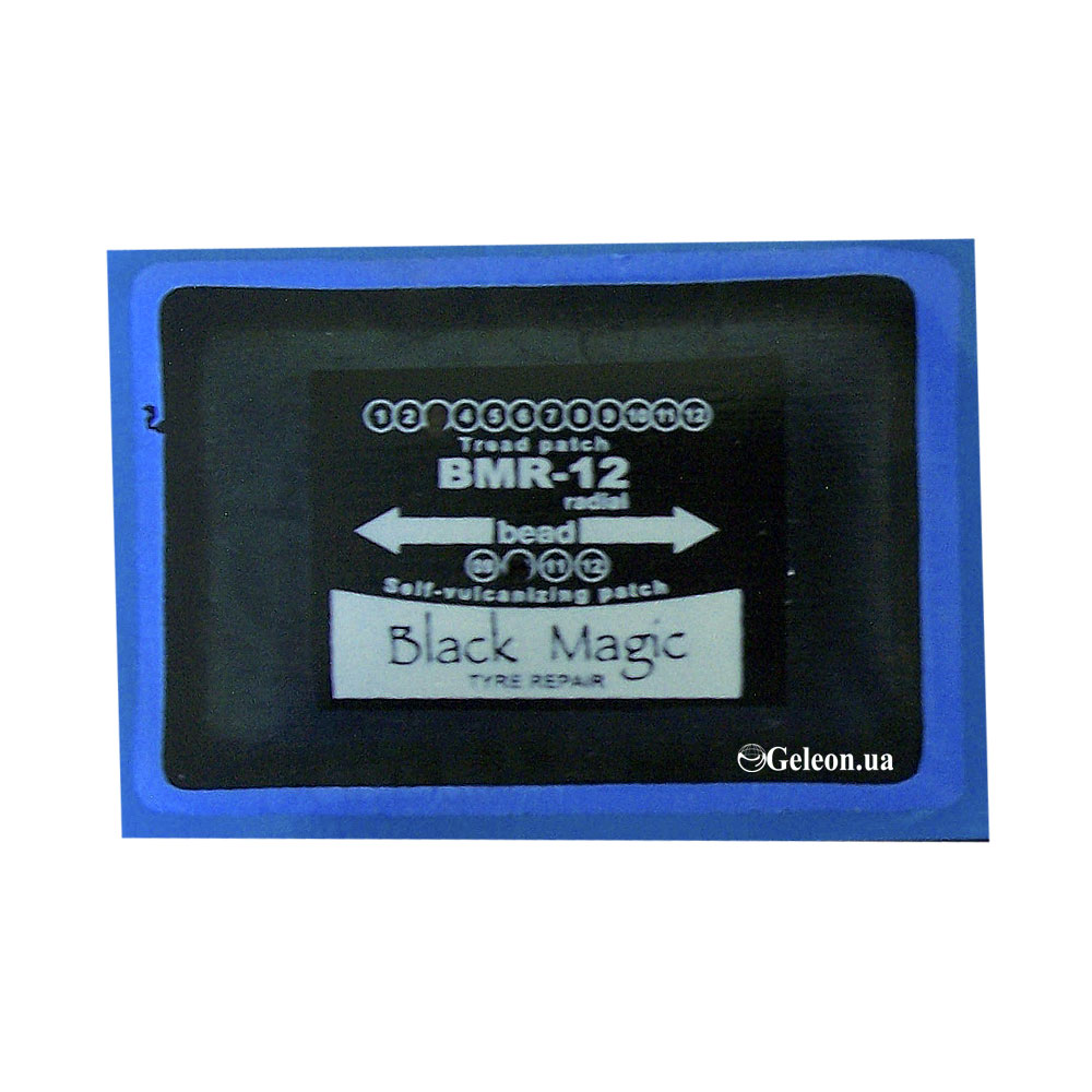 Пластырь BMR-12 BLACK MAGIC кордовый радиальный 10 шт 70x115 mm