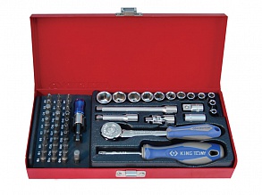 ����� ������� 1/4" 51 ��. 6-�� �������, (4-14mm) 2551MR KING TONY